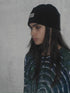 PAPER LOGO RIB BEANIE -BLACK-